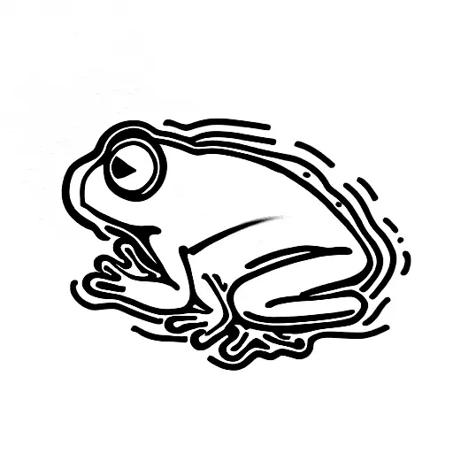 a frog cooking himself tattoo design idea