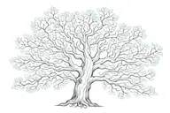 fractal brain geometry tree tattoo design idea