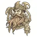 Bronze Brannbeard from Hearthstone  tattoo design idea
