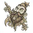 Bronze Brannbeard from Hearthstone  tattoo design idea