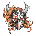 Ichigo mask tattoo design idea