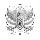 albanischer adler tattoo design idea