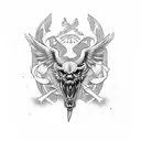 albanischer adler tattoo design idea