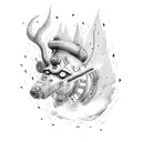 abstract firefighter and military tattoo design idea