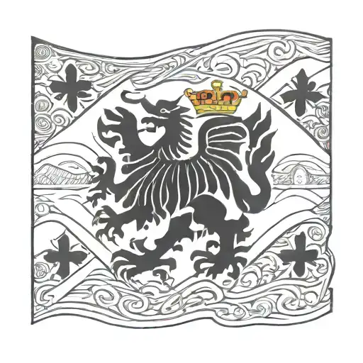 northern ireland flag tattoo design idea