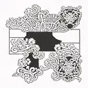 northern ireland flag tattoo design idea