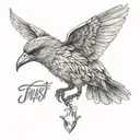 trust no one tattoo design idea