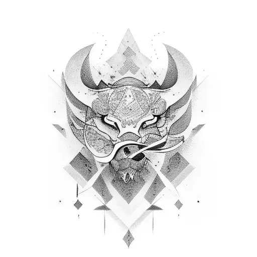 the negative space between tattoo design idea