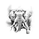 Elephant tattoo design idea