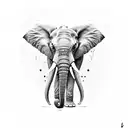 Elephant tattoo design idea
