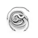 Australian python tattoo design idea