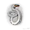 Australian python tattoo design idea