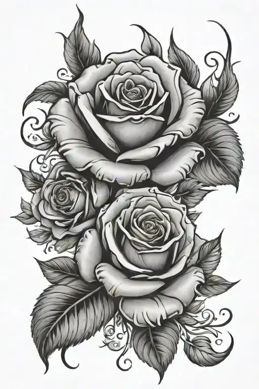 rose western style tattoos tattoo design idea