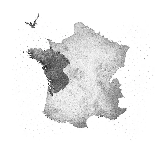 Map of Argentina with soccer jerseys as borders tattoo design idea