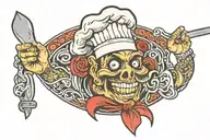 chef chopper ghost   tattoo design idea