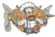 chef chopper ghost   tattoo design idea