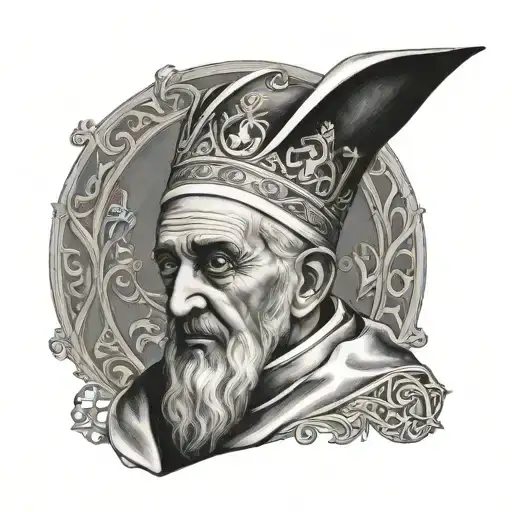 Pope Kyrillos tattoo design idea