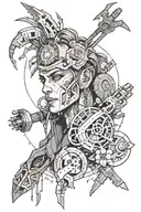 a sandevistan from cyberpunk edgerunners tattoo design idea