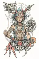 a sandevistan from cyberpunk edgerunners tattoo design idea