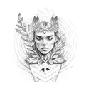 laurel wreath tattoo design idea