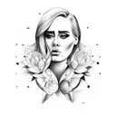 adele  tattoo design idea