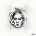 adele  tattoo design idea