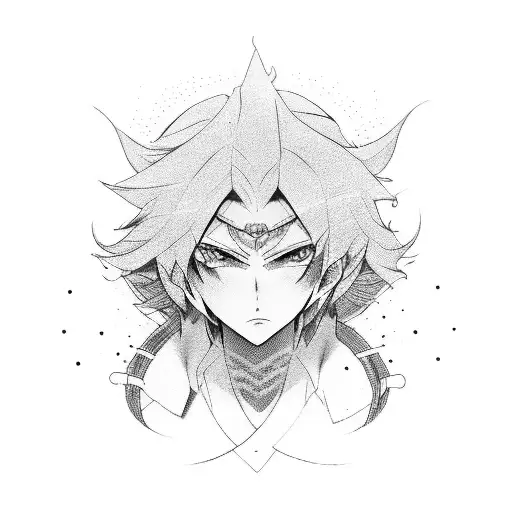 gojo satoru anime tattoo design idea