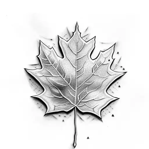 Maple Leaf tattoo design idea