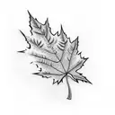 Maple Leaf tattoo design idea