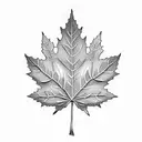 Maple Leaf tattoo design idea