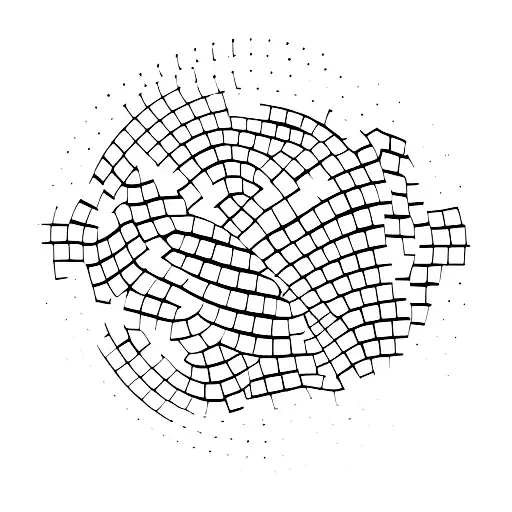 Disco ball with writing  tattoo design idea