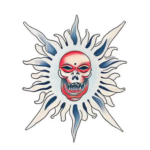 Sun argentina  tattoo design idea