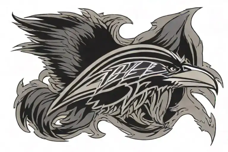 Baltimore Ravens tattoo design idea