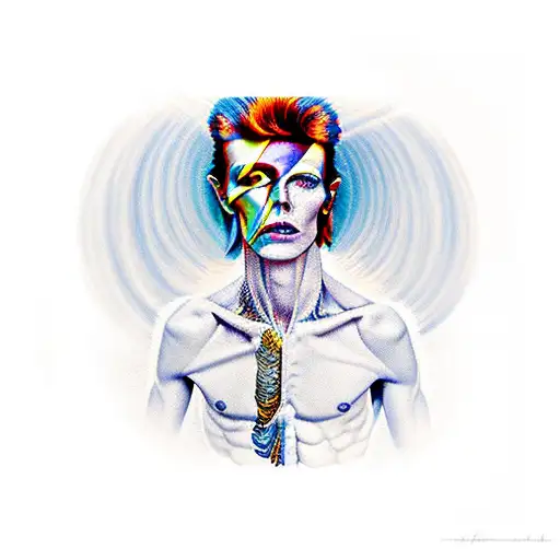 david bowie bull rolling tattoo design idea