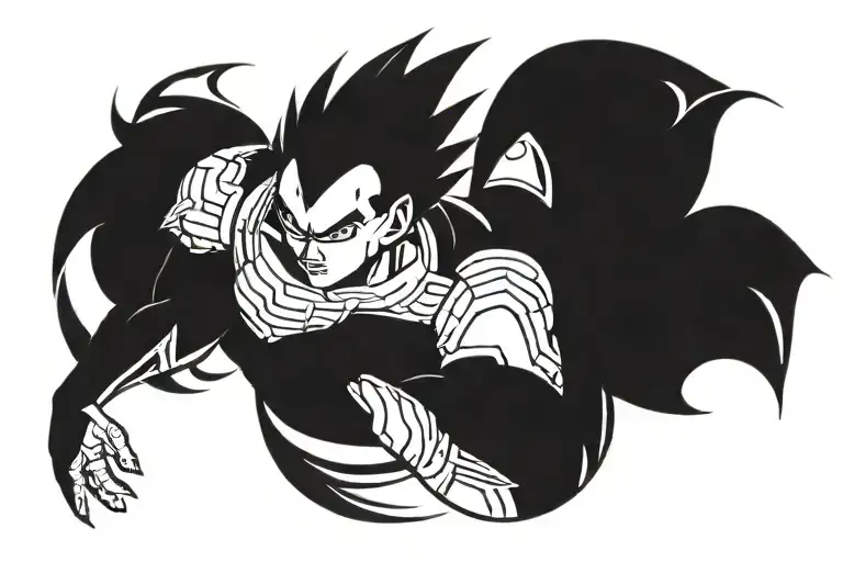 Vegeta tattoo design idea