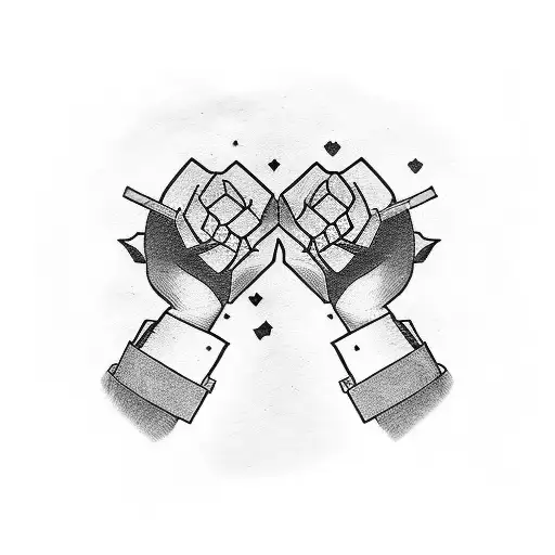 fight club cute tattoo design idea