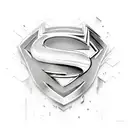 Superman logo tattoo design idea