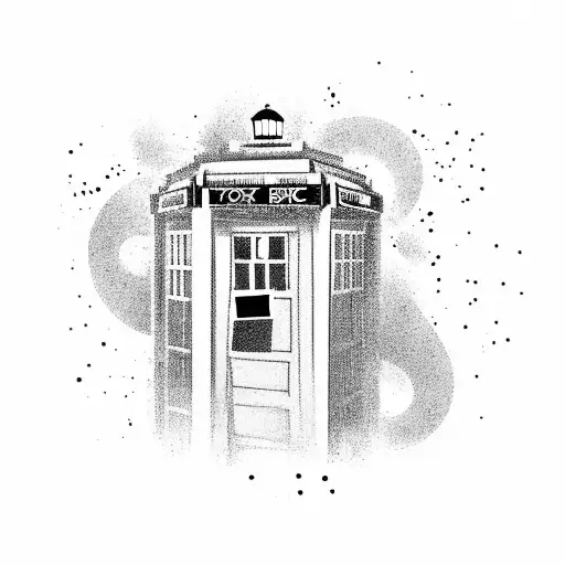 Tardis disappearing tattoo design idea