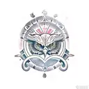 eagle globe and anchor tattoo with a purepechua style tattoo design idea