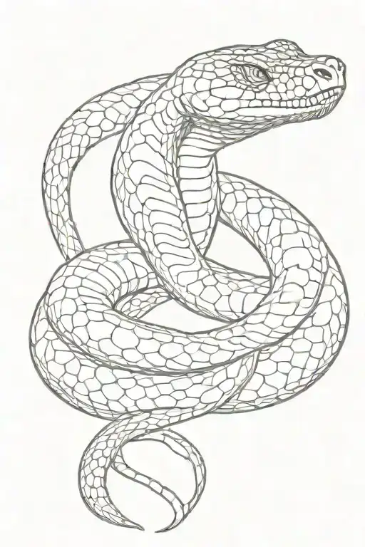 king cobra snake tattoo design idea