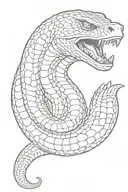 king cobra snake tattoo design idea