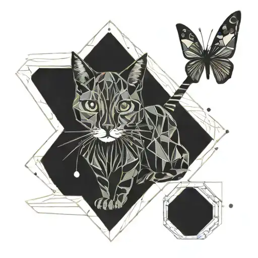 cricket family cat  tattoo design idea
