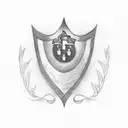 Christian flag and Venezuela flag tattoo design idea