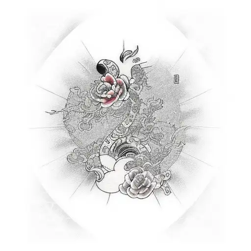 past= thanks for never give up  tattoo design idea