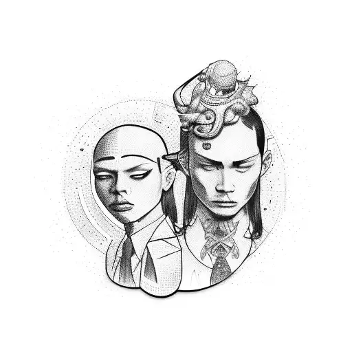 idk 333 sauce boyz money time tattoo design idea