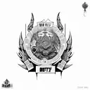 idk 333 sauce boyz money time tattoo design idea