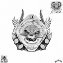 idk 333 sauce boyz money time tattoo design idea