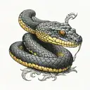 realistic design of a king cobra on the forearm tattoo design idea