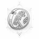 American football player made of mathematical symbols tattoo design idea