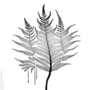 Fern Tree tattoo design idea